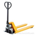 Hand push hydraulic high lift pallet truck